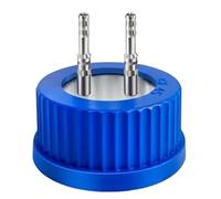 Yarryuter Tapón de Seguridad de Acero Inoxidable GL45 304, Tamaño Pequeño, para Aplicaciones de Laboratorio, Diámetro de 4-6 Mm, 2 Puertos