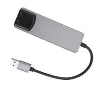 Yarryuter Tarjeta de Sonido de Computadora 6 en 1 Tarjeta de Sonido Externa USB 5.1 Convertidor de Audio MultifuncióN para Computadora PortáTil Tarjeta de Sonido de Aluminio