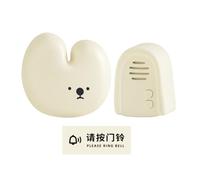 Yarryuter Timbre de Conejito Timbre de Conejo Inalámbrico 3 Velocidades Volumen Ajustable Divertido Buscapersonas Recordatorio de Entrada para Casa Apartamento