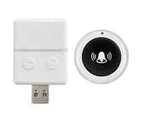 Yarryuter Timbre Inalámbrico Timbre Inteligente USB Timbre de Puerta Receptor de Timbre Inalámbrico de Noche para Llamada de Atención de Cama
