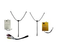 Yarryuter Transmisor y Receptor de Video FPV de 40 Km, 500 MHz, 4 W, Inalámbrico, UAV, Transmisión de Alcance