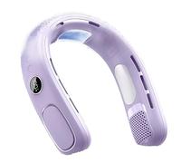 Yarryuter Ventilador de Cuello Portátil con Placa de Refrigeración Semiconductora Que Sopla Aire Frío. Aire Acondicionado de Cuello Sin Aspas para Viajes y Camping B