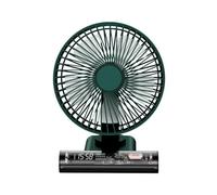 Yarryuter Ventilador de Escritorio, Mini Ventilador USB, Reloj de Oficina Portátil, Ventilador Pequeño Oscilante, Ventilador de Batería de Larga Duración
