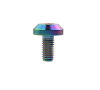Yaruijia Tornillo Allen de titanio M6 x 12 15 20 25 30 35 mm cabeza de paraguas para piezas de bicicleta y motocicleta (M6 x 12 mm, arco iris)