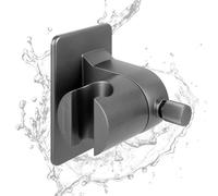 YARVPUV Soporte de Ducha Sin Taladro Universal Ajustable 360° Soporte Alcachofa Ducha Pared con Adhesivo Fuerte Soporte Ducha Pared Compatible con 99% Cabezales de Ducha ABS para Baño