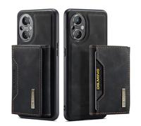 Yarxiawin Funda OPPO Reno 8 Lite 5g con tarjetero magnético, a prueba de golpes, funda OPPO Reno 8 Lite funda cartera de piel 2 en 1 delgada carcasa negra con soporte (negro)