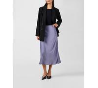 Yas Falda midi satinada. Gris 42 (XL)