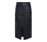 Y.A.S Yasmina Hmw Leather Long Skirt Noos Falda de Cuero, Negro, XS Mujeres