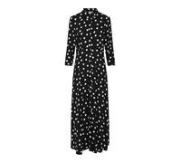 YAS Vestido camisero 'YASSavanna' negro / offwhite 42 negro / offwhite