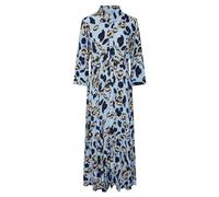 YAS Savanna - Camiseta Larga de Manga Corta Vestido, Clear Sky/AOP:liro Print, XL para Mujer