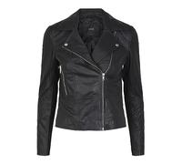 YAS Sophie Noos-Chaqueta de Piel Cuero, Negro, M para Mujer