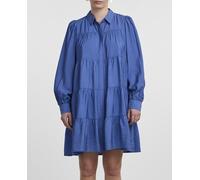 Yas Vestido camisero corto. Azul 40/L