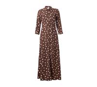 YAS Vestido camisero 'YASSAVANNA' chocolate / blanco 40 EUR