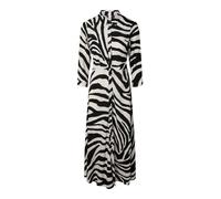YAS Vestido camisero 'YASSavanna' ecru / negro 42 ecru / negro