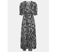 Yas Vestido largo manga corta. Negro 36/S