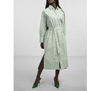 Yas Vestido midi camisero. Verde 38/M