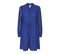 YAS Vestido para Mujer Yasholi LS Dress S. Noos, Azul Marino, XS