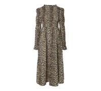 YAS Vestido 'YASChemma' ecru / capuchino / negro 42 ecru / capuchino / negro