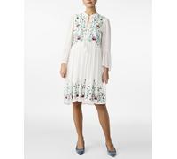 Yas Yas - Vestido bordado corto. Blanco Talla 36