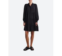 Yas Yas - Vestido camisero corto. Negro Talla 38