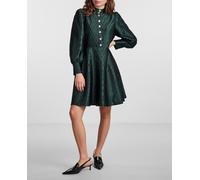 Yas Yas - Vestido corto botones. Verde oscuro Talla 38
