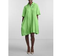 Yas Yas - Vestido corto camisero. Verde claro Talla 36