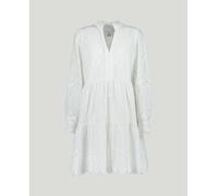 Yas Yas - Vestido corto troquelado. Blanco Talla 40