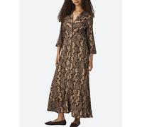 Yas Yas - Vestido largo de mujer camisero. Gris Talla 34