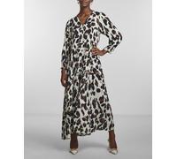 Yas Yas - Vestido largo estampado. Verde Talla 36