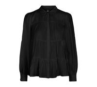 YAS Yaspala LS Shirt S. Noos Camisa/Blusa, Negro, Mujer