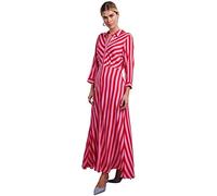YAS Yassavanna - Vestido Largo para Mujer, Cyclamen/Stripes:Bittersweet, XXL