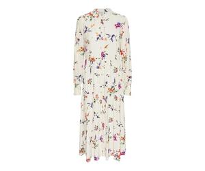 Yasasina LS Long Shirt Dress S. Noos, Whitecap Gray/AOP:Botanica Print, S