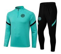 YASHANG París Jersey Mono de entrenamiento de manga larga chaqueta primavera y otoño chaqueta traje de fútbol uniforme personalizado PSG hombres mujer(s-pequeño,Verde)