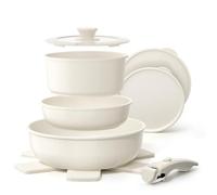 YASHE Batería de Cocina Antiadherente 9 Piezas, Inducción y Horno