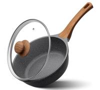 YASHE Batería de cocina antiadherente de 20 piezas - Juego de ollas y sartenes con asas extraíbles, compatible con lavavajillas, apilable, ideal para familias, blanco
