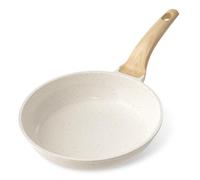 YASHE Sartén Antiadherente de 20 cm, Sartén con Revestimiento de Granito para Huevos, Pancakes y Bacon, Compatible con Inducción, Fácil de Limpiar, Libre de PFOA con Mango Anticalorico