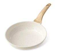 YASHE Sartén Antiadherente de 24 cm, Sartén con Revestimiento de Granito para Huevos, Pancakes y Bacon, Compatible con Inducción, Fácil de Limpiar, Libre de PFOA con Mango Anticalorico