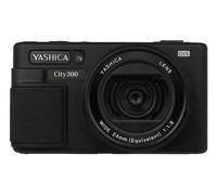 YASHICA City 300 - Cámara digital (negro) con linterna QuickFlash