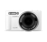 Cámara Digital Compacta Yashica City 100 72 MP 3x Zoom Óptico Sensor CMOS WiFi Blanco Plata