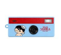 YASHICA Funtastic - Mini cámara digital para niño, color azul | Llavero, LCD, Recargable, USB-C