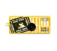 YASHICA X PEANUTS Funtastic Keychain Cámara Digital Amarillo | Llavero, Con Pantalla, Recargable USB-C