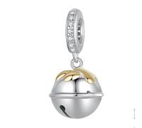 YASHUO Dijes de Navidad para pulseras de plata de ley 925 para mujer, cuentas de amor, familia, mamá, corazón, esmaltado, madre, hermana, novia, día de San Valentín, feliz cumpleaños, 12mm, Zirconia