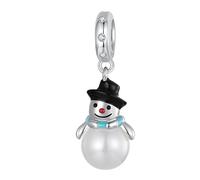 YASHUO Dijes de Navidad para pulseras de plata de ley 925 para mujer, cuentas de amor, familia, mamá, corazón, esmaltado, madre, hermana, novia, día de San Valentín, feliz cumpleaños, 12mm, Zirconia