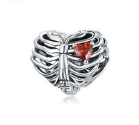 YASHUO Pulseras de calavera de calabaza, rompecabezas, cruz, atrapasueños, plata de ley, dijes de Halloween para pulseras, Cristal