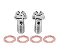 yasoe 2X Tornillo Banjo de Freno de Motocicleta Inoxidable M10 X 1.0Mm Cilindro de Pinza