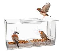 yasoe Comedero para Pájaros en Ventana. los Pájaros Se Alimentan Sin Ser Molestados Mientras los Observas. Innovadores Comederos para Pájaros de Ventana con Fuertes Ventosas