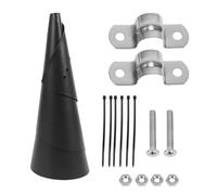 yasoe Deflector de Ardilla para Poste de Comedero de Pájaros, Máscara Protectora para Casa de Pájaros con Montaje en Poste Exterior para Gancho de Pastor Al Aire Libre, 14 Pulgadas