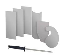 yasoe Juego de Raspadores de Tarjetas para Carpintería, Raspador de Gabinete Endurecido, Cuchillo Rectangular para Raspar Tarjetas, Herramienta de Carpintería para Desbarbar Madera