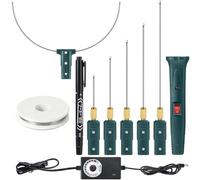 yasoe Kit de Cortador de Espuma de Alambre Caliente con Controlador de Temperatura, Corte Eléctrico de 100-240V/24W para Tallado de Espuma EVA Artesanal (UE)