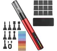 yasoe Lijadora de Detalles, Pluma de Lijado con Carga USB, Papel de Lija Autoadhesivo y Inalámbrico Colorido Ajustable de 3 Velocidades